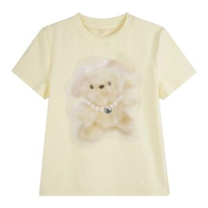 Cute Dog Accent Apricot Slim T-Shirt