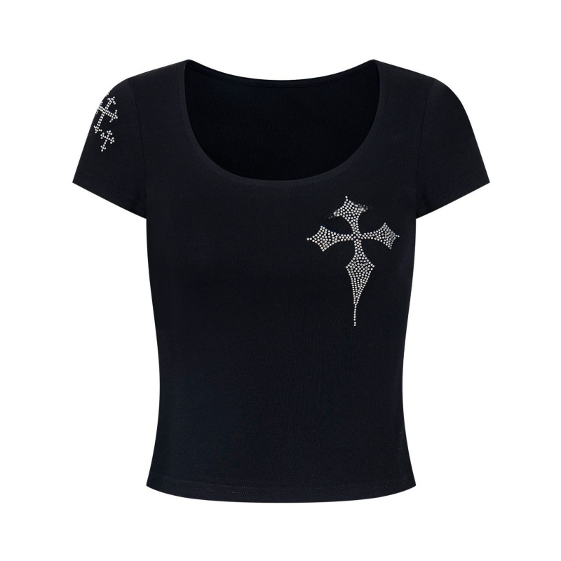 Sparkling Cross Graphic Vintage T-Shirt